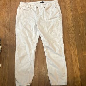 Stretchy and non see through white jeans